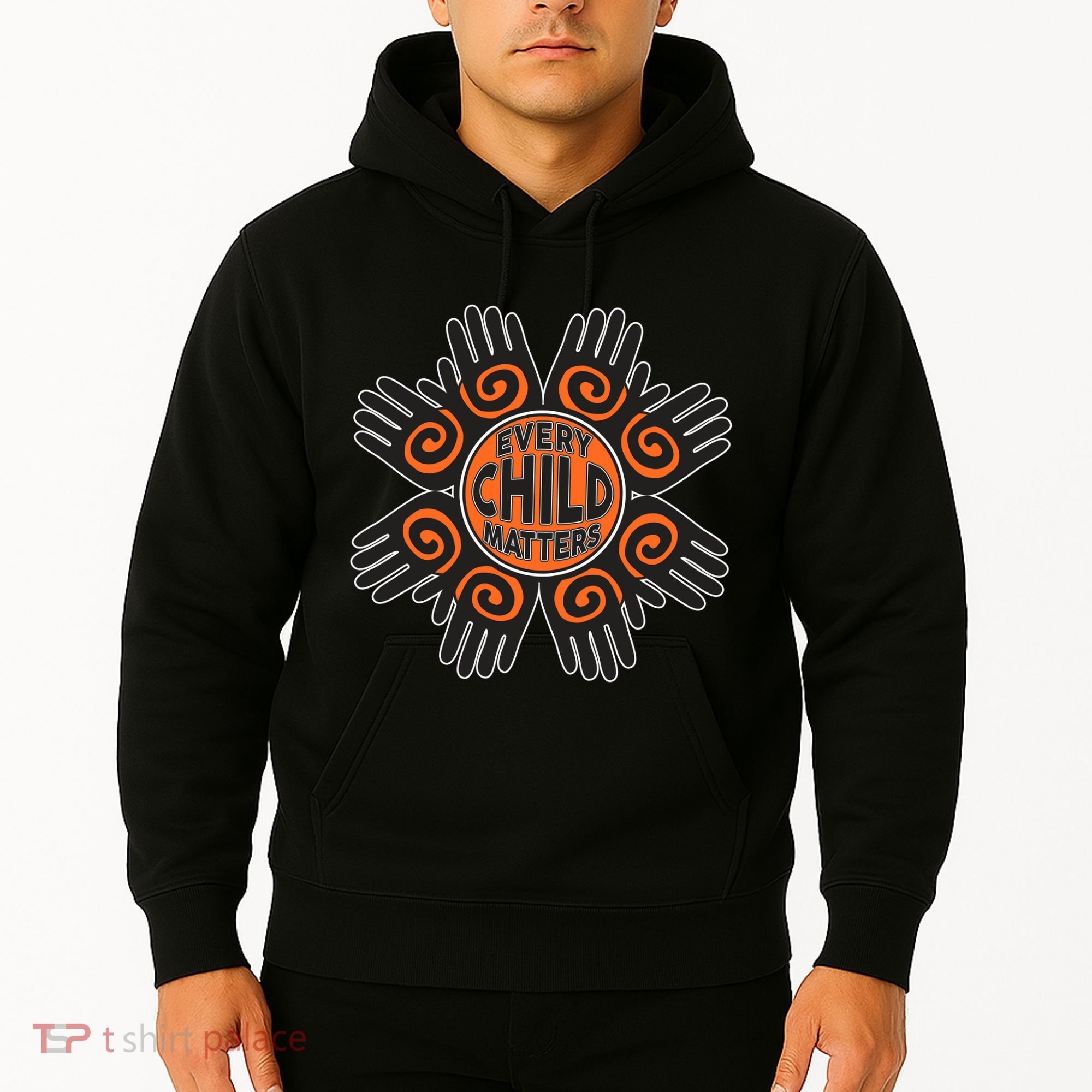 Every Child Matters Native American Hand Pattern Hoodie