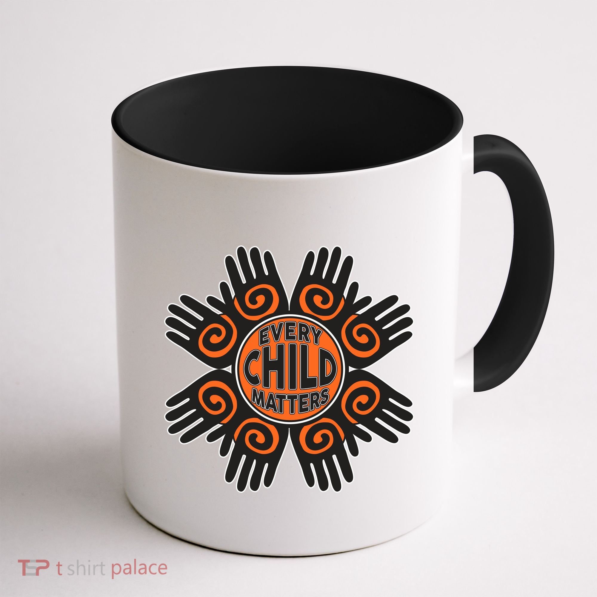 Every Child Matters Native American Hand Pattern Coffee Mug