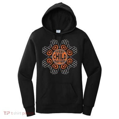 Every Child Matters Native American Hand Pattern Women's Hoodie