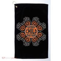 Every Child Matters Native American Hand Pattern Golf Towel thumb 0