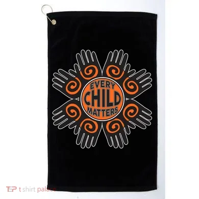 Every Child Matters Native American Hand Pattern Golf Towel