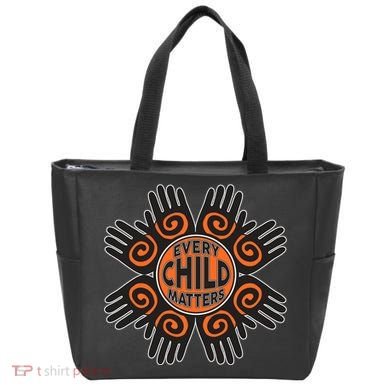 Every Child Matters Native American Hand Pattern Tote Bag