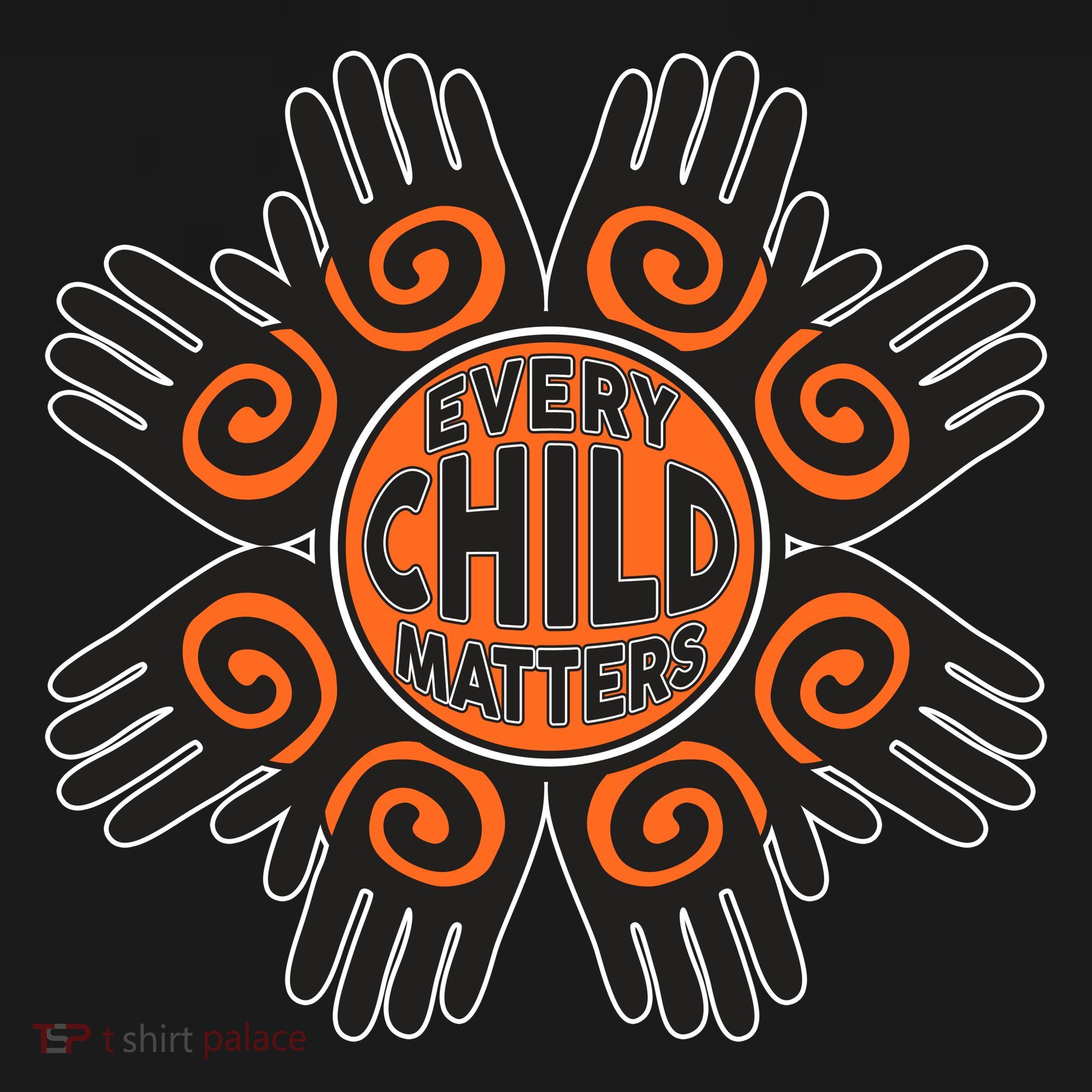 Every Child Matters Native American Hand Pattern Tote Bag