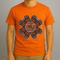 Every Child Matters Native American Hand Pattern T-Shirt thumb 3
