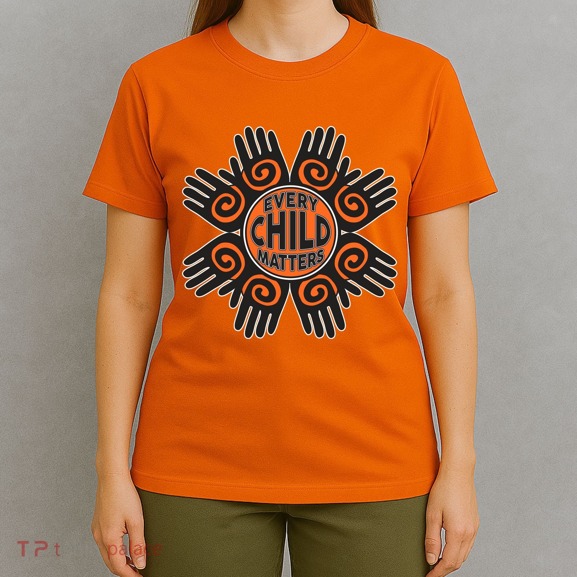 Every Child Matters Native American Hand Pattern T-Shirt