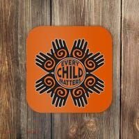 Every Child Matters Native American Hand Pattern Coaster thumb 0