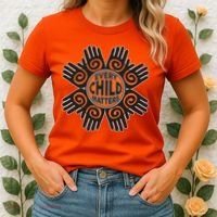 Every Child Matters Native American Hand Pattern Women's T-Shirt thumb 2