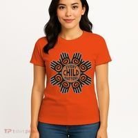 Every Child Matters Native American Hand Pattern Women's T-Shirt thumb 4