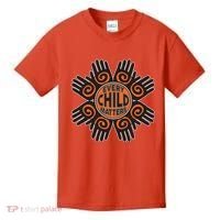 Every Child Matters Native American Hand Pattern Kids T-Shirt thumb 0