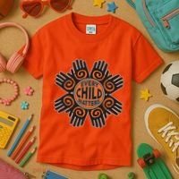 Every Child Matters Native American Hand Pattern Kids T-Shirt thumb 3