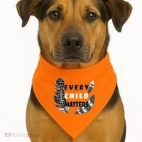 Every Child Matters Orange Day Residential Schools USA-Made Doggie Bandana thumb 1