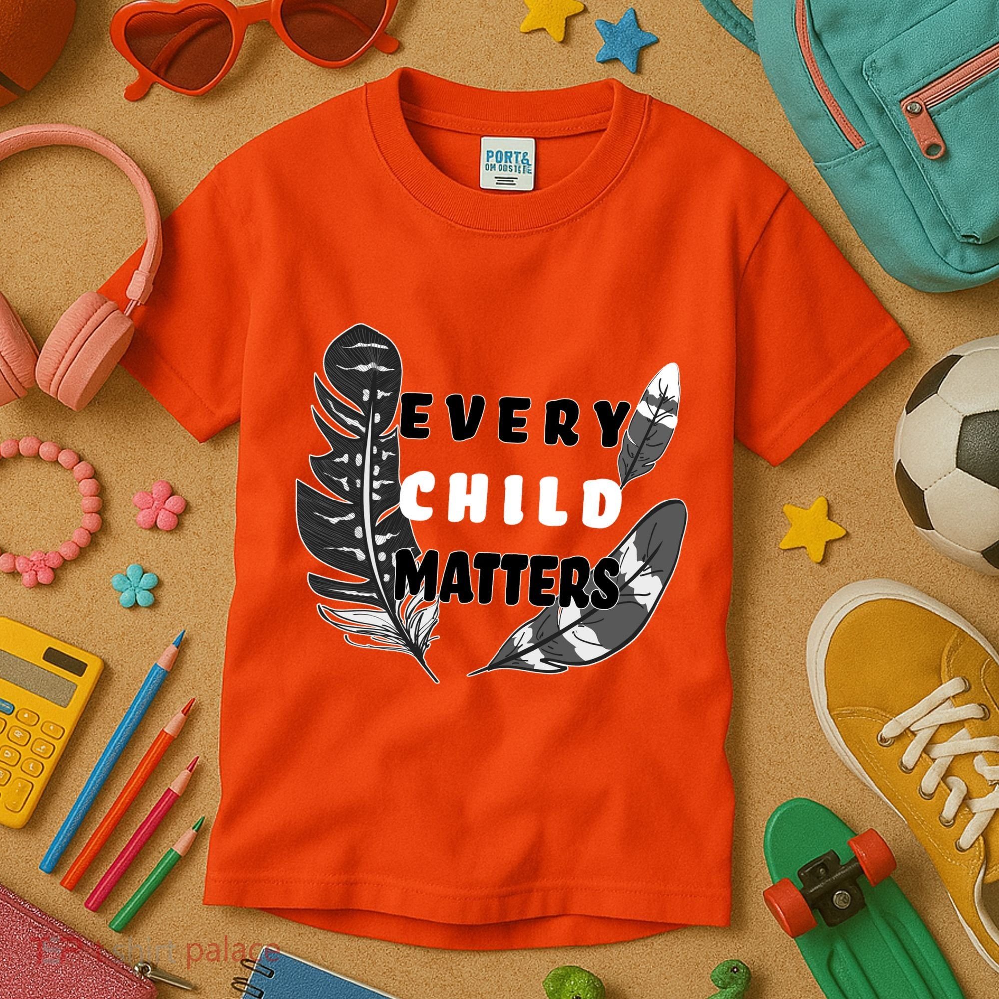 Every Child Matters Orange Day Residential Schools Kids T-Shirt