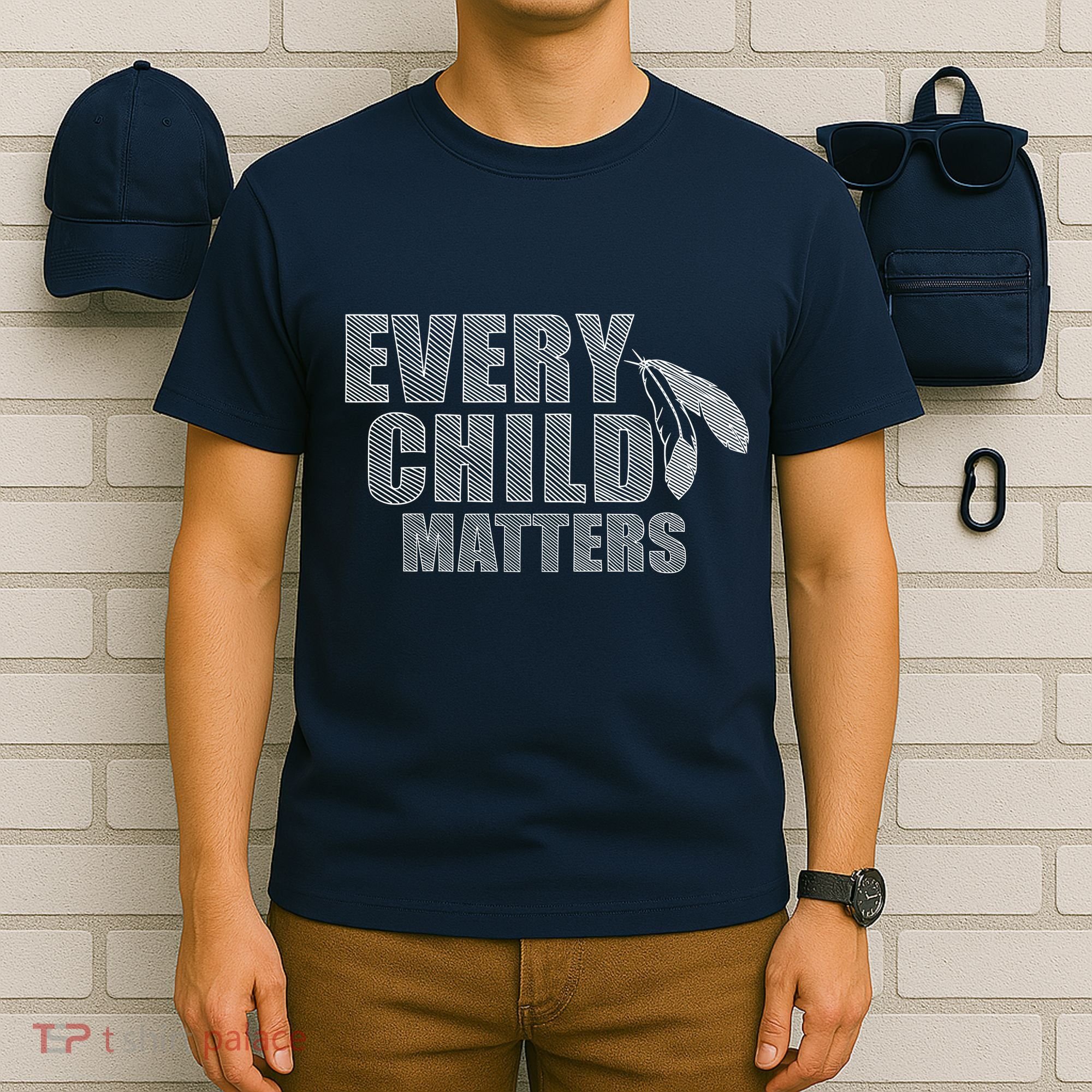 Every Child Matters Sketchy Pattern T-Shirt