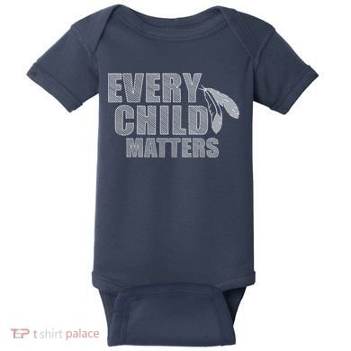 Every Child Matters Sketchy Pattern Baby Bodysuit