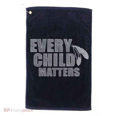 Every Child Matters Sketchy Pattern Golf Towel
