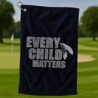 Every Child Matters Sketchy Pattern Golf Towel thumb 1