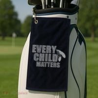 Every Child Matters Sketchy Pattern Golf Towel thumb 2