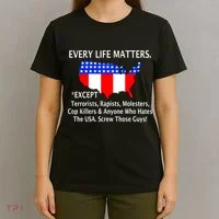 Every Life Maters Except T-Shirt thumb 4