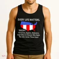 Every Life Maters Except Tank Top thumb 3