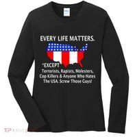Every Life Maters Except Women's Long Sleeve Shirt thumb 0