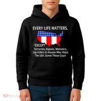 Every Life Maters Except Kids Hoodie thumb 4