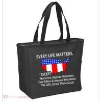 Every Life Maters Except Tote Bag thumb 2