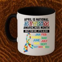 Every Month Is Autism Month Coffee Mug thumb 2