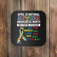 Every Month Is Autism Month Coaster thumb 0