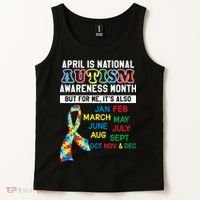 Every Month Is Autism Month Tank Top thumb 2