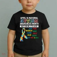 Every Month Is Autism Month Toddler T-Shirt thumb 2