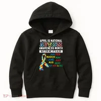 Every Month Is Autism Month Kids Hoodie thumb 0
