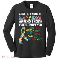 Every Month Is Autism Month Kids Long Sleeve Shirt thumb 0