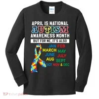 Every Month Is Autism Month Kids Long Sleeve Shirt thumb 0