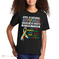 Every Month Is Autism Month Kids T-Shirt thumb 2