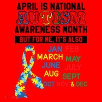 Every Month Is Autism Month Santa Hat thumb 1