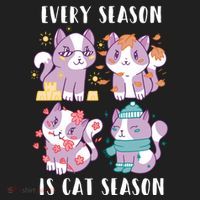 Every Season Is Cat Season Women's Sweatshirt thumb 2