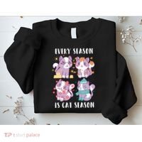 Every Season Is Cat Season Sweatshirt thumb 2