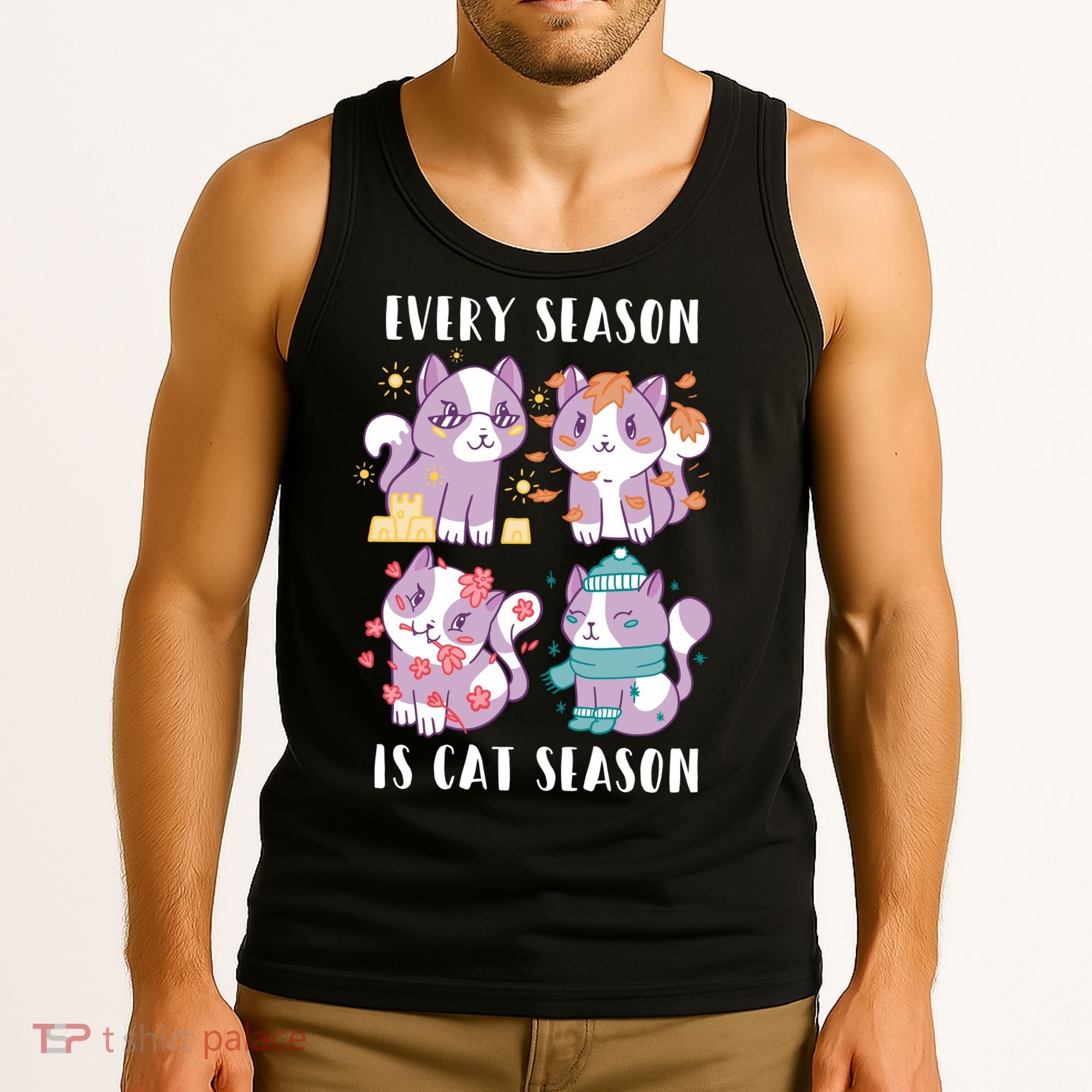 Every Season Is Cat Season Tank Top