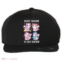 Every Season Is Cat Season Wool Snapback Cap thumb 0