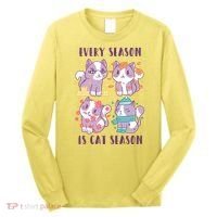 Every Season Is Cat Season Long Sleeve Shirt thumb 0