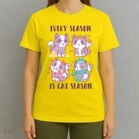 Every Season Is Cat Season T-Shirt thumb 4