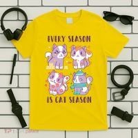 Every Season Is Cat Season T-Shirt thumb 5