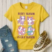 Every Season Is Cat Season Women's T-Shirt thumb 3