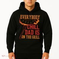 Everybody Chill Dad Is On The Grill Hoodie thumb 2