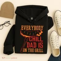 Everybody Chill Dad Is On The Grill Hoodie thumb 4