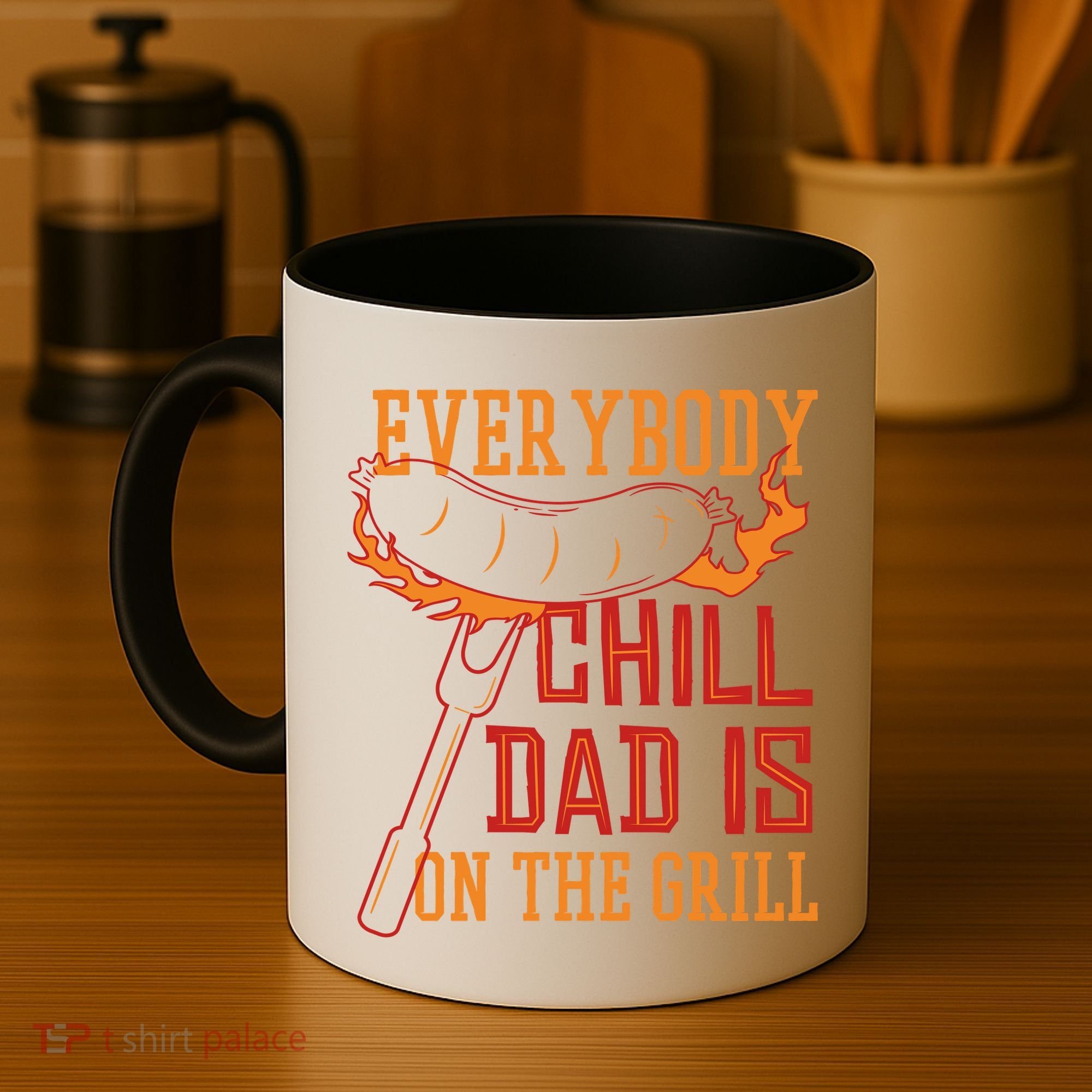 Everybody Chill Dad Is On The Grill Coffee Mug