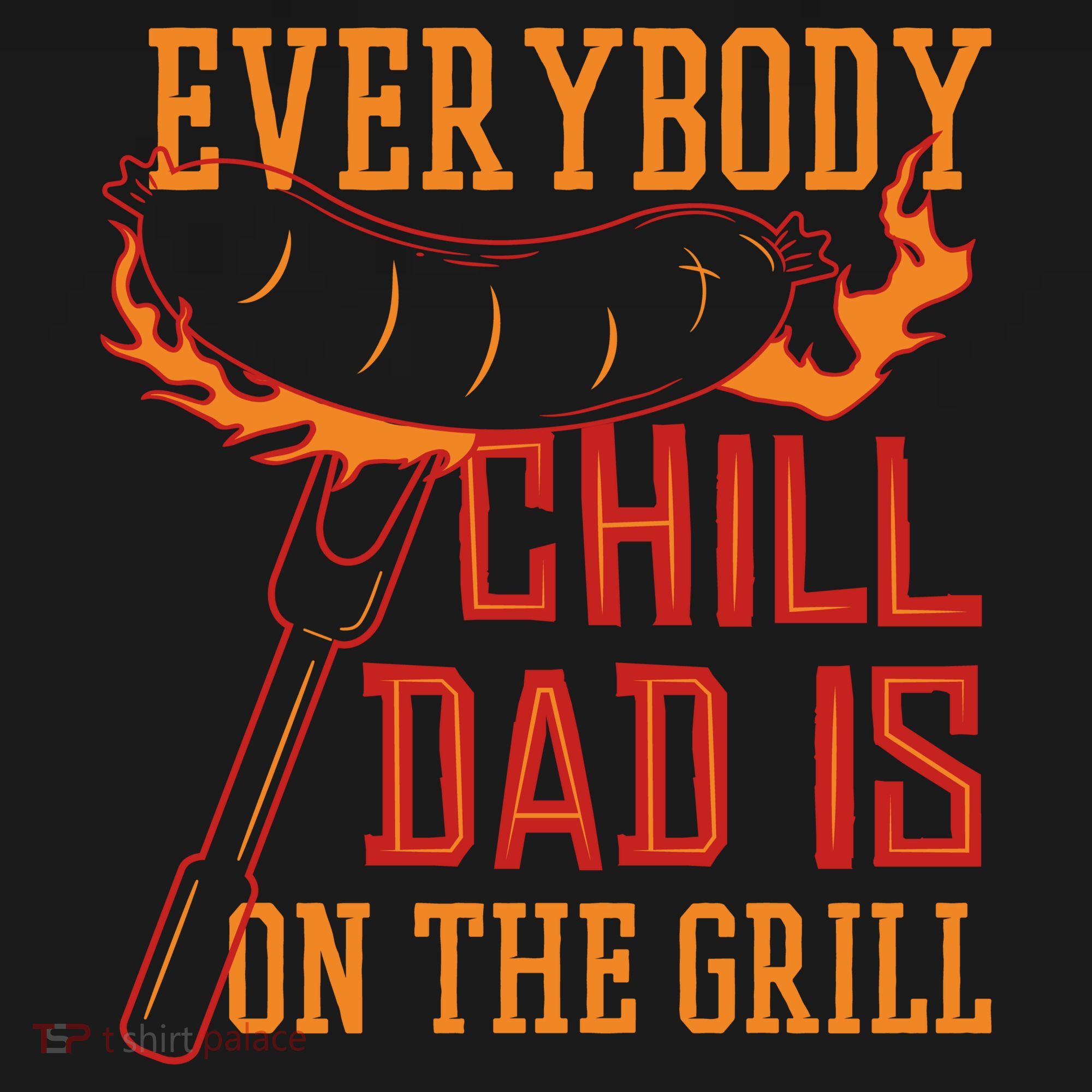 Everybody Chill Dad Is On The Grill Coaster