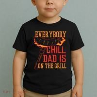 Everybody Chill Dad Is On The Grill Toddler T-Shirt thumb 2