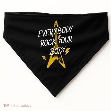 Everybody Rock Your Body USA-Made Doggie Bandana