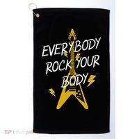 Everybody Rock Your Body Golf Towel thumb 0